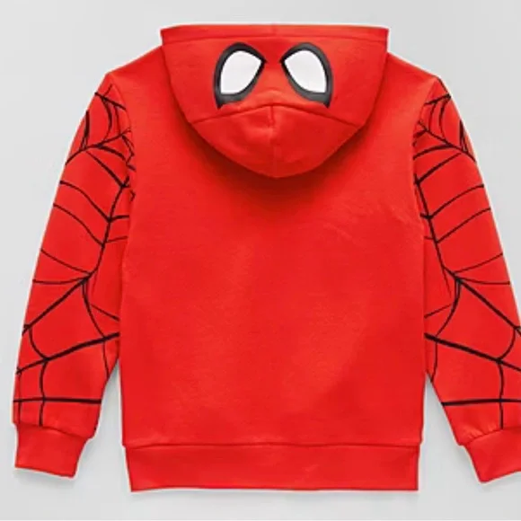 Disney Marvel Spider-Man Boys Hoodie - Size 7/8 - Picture 2 of 3